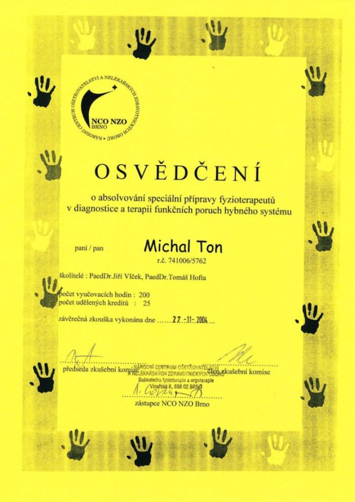 Certifikát č. 5