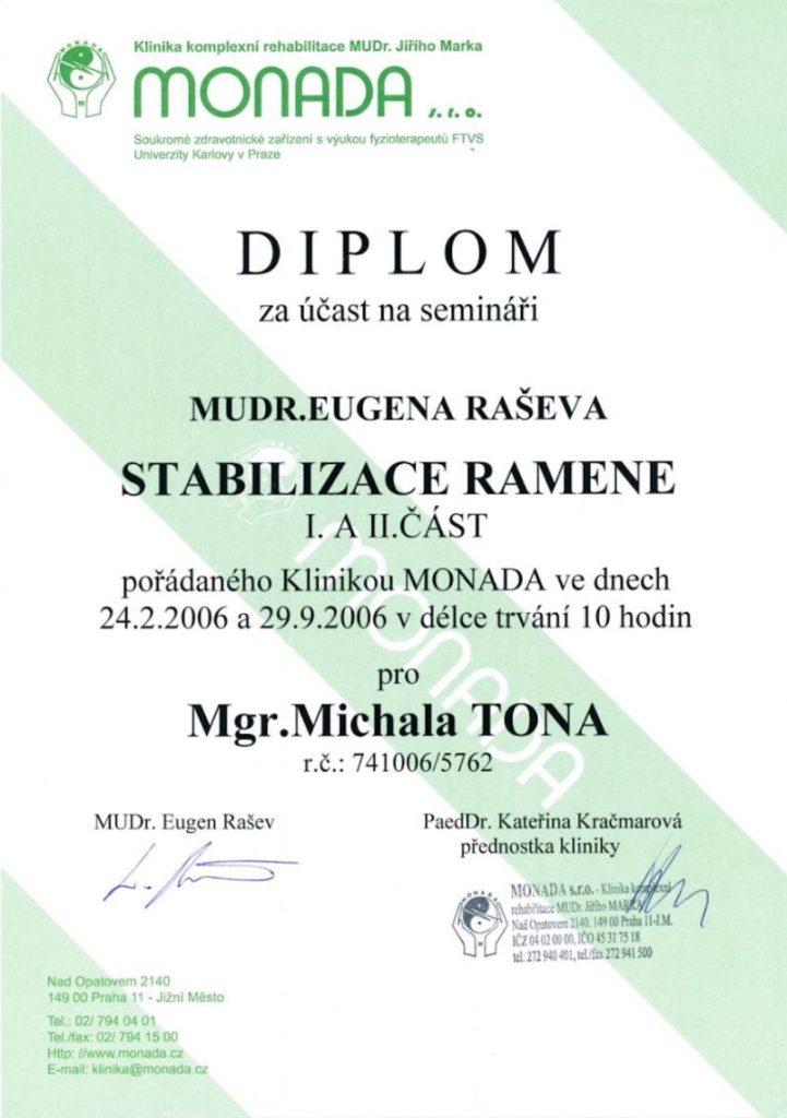 Certifikát č. 6