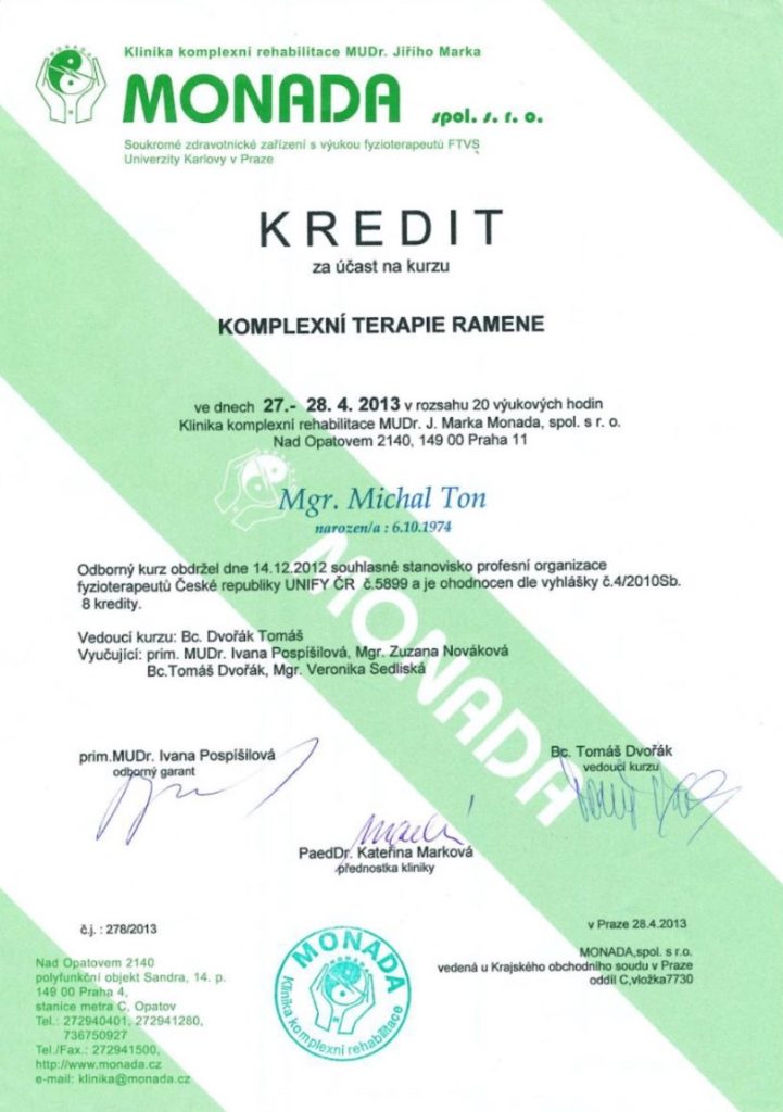 Certifikát č. 8